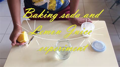 Baking Soda Vs Lemon Water Science Experiment