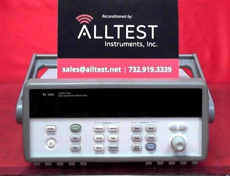 34970A (Agilent/Keysight) | Data Acquisition Unit | Alltest Instruments.