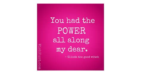 Glinda the Good Witch Quote Poster by WishHunt | Zazzle