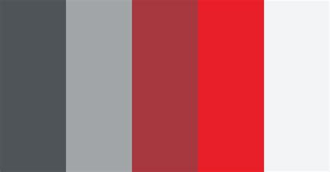 Color Palette generated based on #4F5459, #A2A5A8, #A6373E, #E81E28, and #F1F3F4.