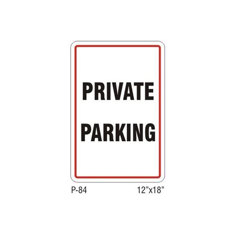 Private Parking Sign