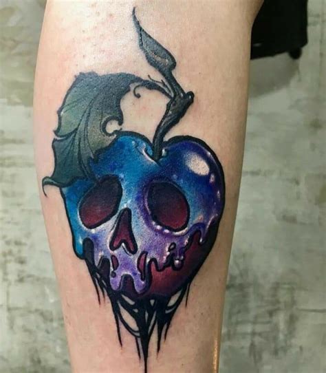 Poison apple tattoo in 2020 | Apple tattoo, Masquerade tattoo, Tattoos