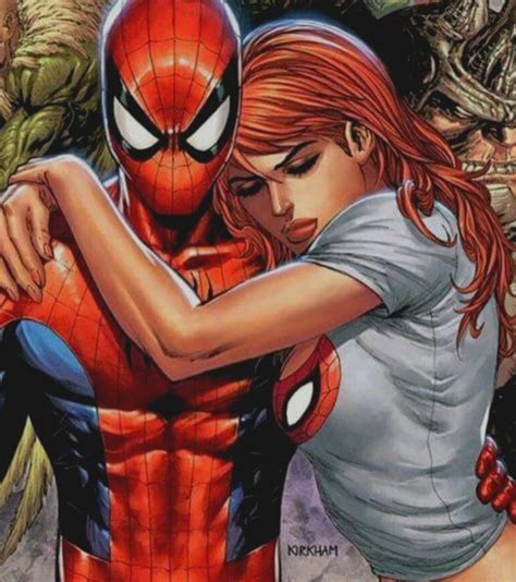 Spidey & MJ by Tyler Kirkham | Spiderman, Superhero, Fictional characters