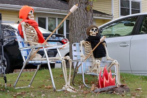 Skeletons enjoy roasting marshmallows - Brainerd Dispatch | News ...