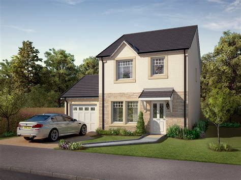 Kinkell Garage | integrated single garage | Muir Homes