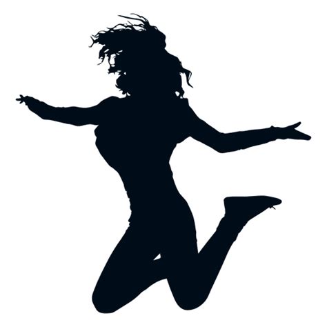 Dance Jump Silhouette at GetDrawings | Free download