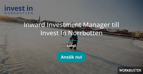 Inward Investment Manager | Invest in Norrbotten | Culpeo People & Culture Partner