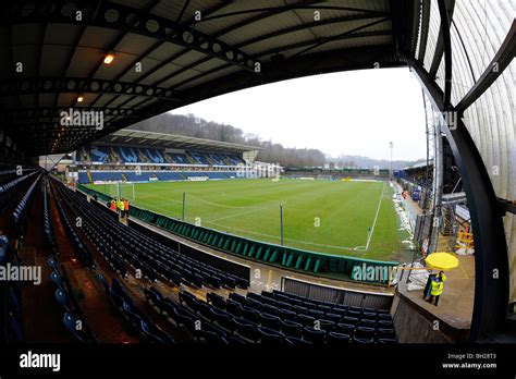 View inside Adams Park Stadium, High Wycombe. Home of Wycombe Wanderers ...