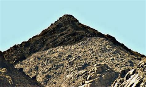 Jebel el Lawz - with its distinctive black-burned peak | Mount sinai ...