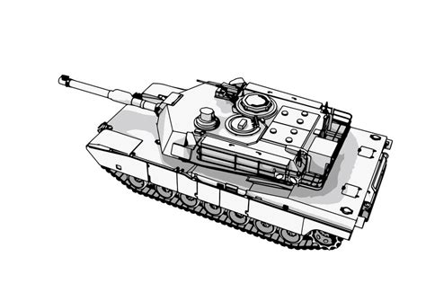 Premium Vector | Military tank sketch white background vector