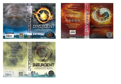 Divergent series - printable book cover front & back - miniature book | Insurgent, Mini libri ...