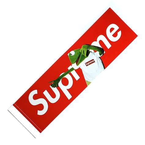 Supreme Kermit The Frog Box Logo Stickers | Supreme Stickers