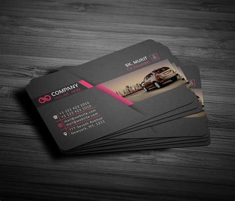 Rent a Car Business card on Behance in 2023 | Business cards, Car ...