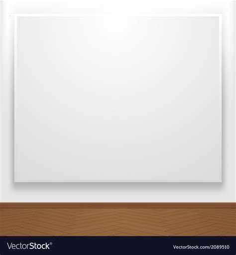 Blank canvas on display Royalty Free Vector Image