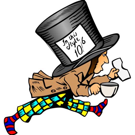 Mad hatter vector image | Free SVG