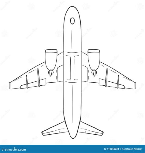 Simple airplane drawing side view cabin - reelgsa