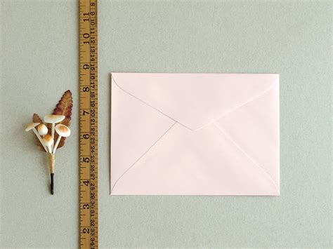 50 A7 5x7 Pink Envelopes Made of Ribbed Paper Triangle - Etsy