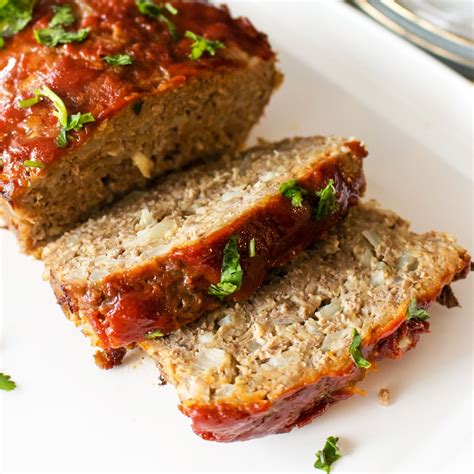 Classic Meatloaf With Oatmeal Recipe- The Bossy Kitchen