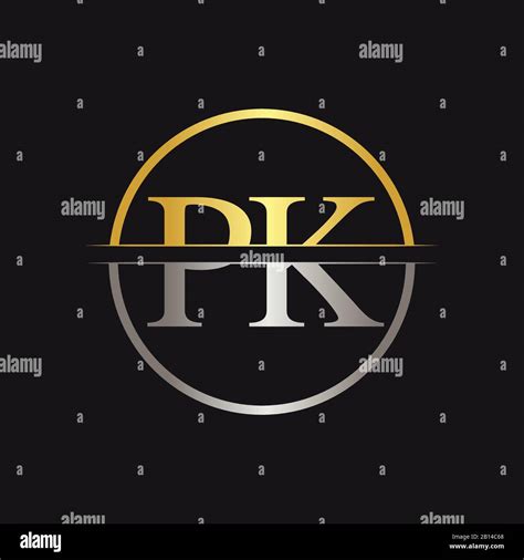 Initial Monogram Letter PK Logo Design Vector Template. PK Letter Logo Design Stock Vector Image ...