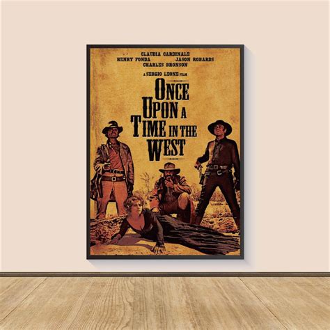 Once Upon a Time in the West Movie Poster Print, Canvas Wall Art, Room ...