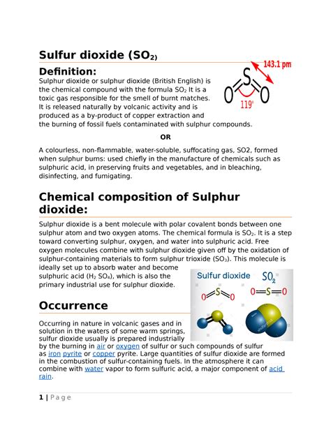 Reactions of liquid Sulfur dioxide - Sulfur dioxide (SO2) Definition ...