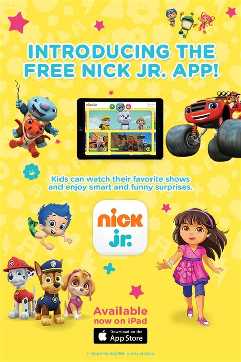 The FREE Nick Jr. app for iPad and iPhone has full episodes, live TV ...