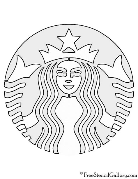 Starbucks Logo Stencil | Starbucks logo, Starbucks diy, Starbucks party