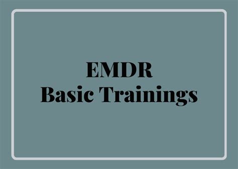 EMDR Trainings, Workshops & Consultation — The Counseling Center ...