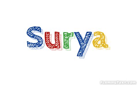 Surya Logo | Free Name Design Tool from Flaming Text