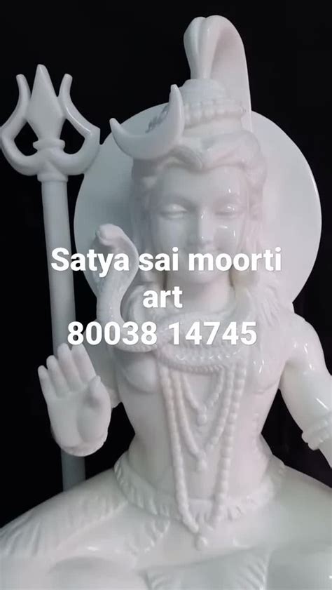 White Traditional Marble Natraj Shiva Statue, For Temple at Rs 65000 in ...