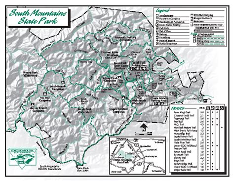 South Mountain State Park Nc Map - Get Latest Map Update