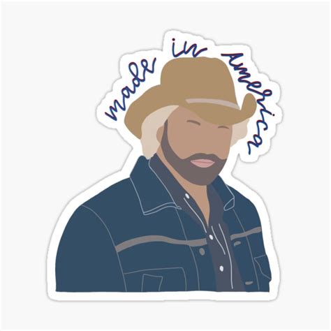 "Toby Keith “Made in America”" Sticker for Sale by Gabbychavez1 | Redbubble