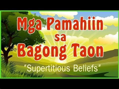 MGA PAMAHIIN sa BAGONG TAON ng mga Filipino - Pamahiin trivia game by Fedmich