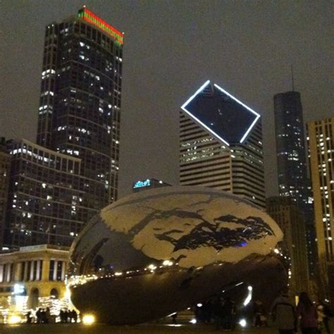 The Bean in winter at night.. | Chicago, Favorite places, Travel reading