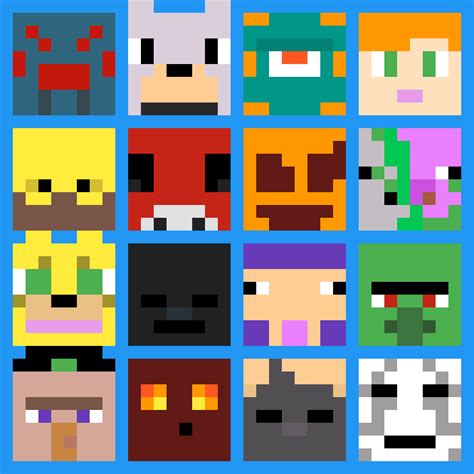 Pixilart - Minecraft mob heads 2 by Stillchill