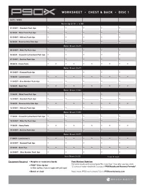 P90x Legs And Back Worksheet 2020-2024 - Fill and Sign Printable Template Online