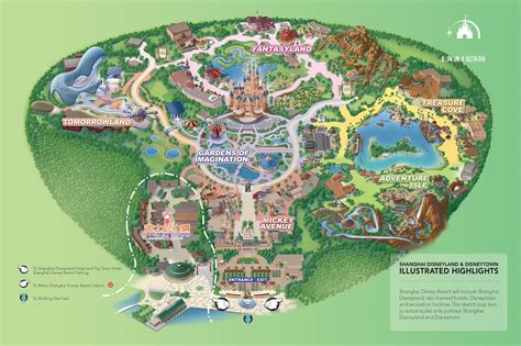 Insights And Sounds: Largest Shanghai Disneyland Map A2F