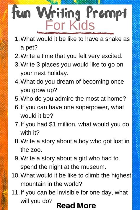 100+ Fun and imaginative fourth grade writing prompts | 4th grade ...