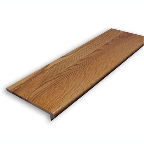 Shop Stairtek Stairtek RetroTread 11.5-in x 36-in Gunstock Prefinished Red Oak Stair Tread at ...