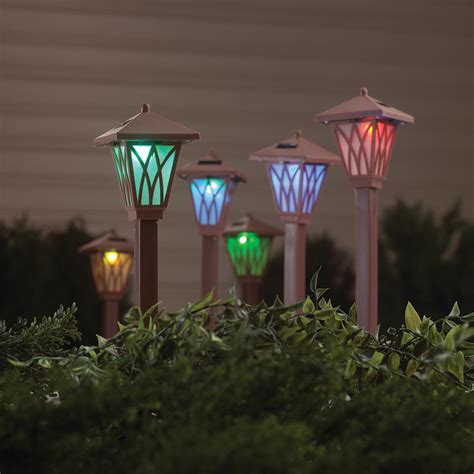 Brown Color Changing Solar Lights Set of 6 842536123026 | eBay