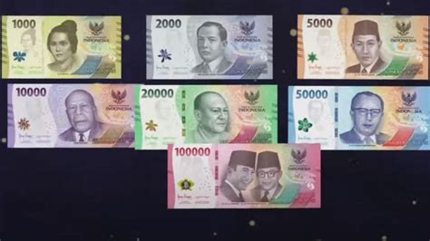 BI Resmi Luncurkan Uang Kertas Baru Rp1.000-Rp100.000