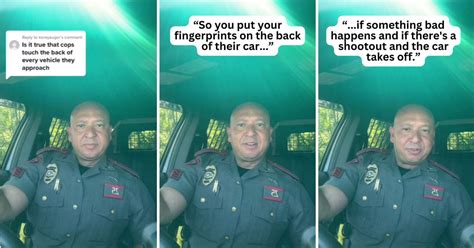 Police officer reveals the real reason why cops always touch back of cars they have pulled over