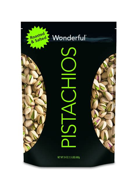 Wonderful Roasted & Salted Pistachios, 24 Oz - Walmart.com