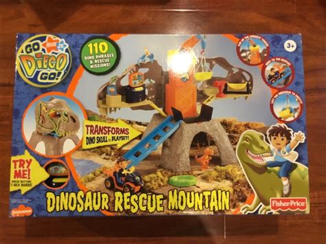 BRAND NEW Go Diego Go Dinosaur Rescue Mountain Fisher Price Dora LOW SHIPPING | eBay