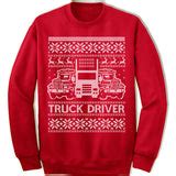 Truck Driver Ugly Christmas Sweater. – Merry Christmas Sweaters