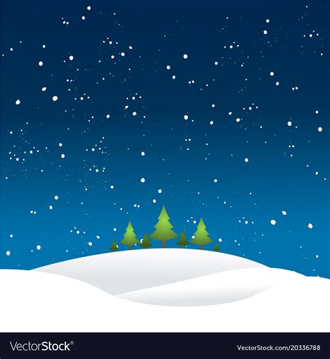 Christmas landscape Royalty Free Vector Image - VectorStock