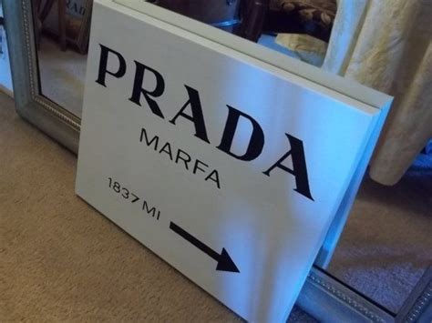 Hand Painted Prada Marfa Sign Inspired Wall Art | Prada marfa sign, Prada marfa, Marfa