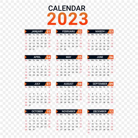 2023 Calendar Planner Vector Art Png 2023 Calendar In Minimalist And ...