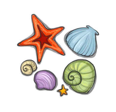 Seashells clipart sea plant, Seashells sea plant Transparent FREE for download on WebStockReview ...