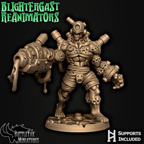 3D Printable Wargast Bile-Spewer B by Battle Yak Miniatures